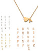 SALE! Minimalist Heart And Letter Necklace: Silver: LAST ONE Letter C!