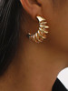 Modern Cut Out Hoops: Gold Or Silver