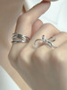 Sterling Bow Knot Ring: Adjustable
