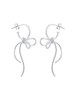 Sterling All Tied Up Bow Hoops: Gold Or Silver