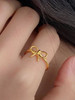 Sterling Vintage Inspired Bow Ring: Gold Or Silver