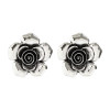 Antique Silver Flower Earrings