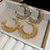 Dangles Hoops: Gold Or Silver