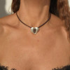 Woven Heart Choker Necklace