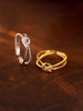 Sterling Knotted Ring: Gold Or Silver