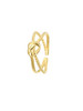 Sterling Knotted Ring: Gold Or Silver
