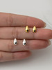 Sterling Tiny Waterdrop Studs: Gold Or Silver