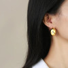 Smooth Modern Curve Earrings: Gold Or Silver