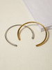 Modern Reversible Collar Necklace: Gold Or Silver