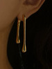 Water Drop Ear Jacket Earrings: Gold Or Silver