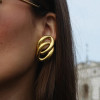 Waterproof Oval Interlinked Earrings