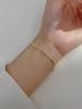 Sterling Silver Minimalist Smooth Chain Bracelet: Gold Or Silver