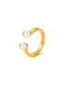 Minimalist Double Pearl Ring size 7: LAST ONES!