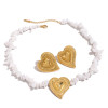Golden Heart Earrings