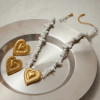 Golden Heart Earrings