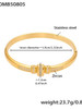 Pave Inlay Bangle: Gold Or Silver