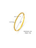 Tiny Circles Pave Inlay Hinged Bangle: Gold Or Silver