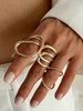 Interlooped Ring: Gold Or Silver