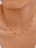 Colorful Natural Stone Station Bead Necklace: LAST 3!