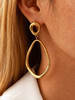 Gold Oval Drop Earrings: LAST PAIRS!