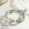 Metal Beads And Pearls Bracelet: Gold Or Silver - FEW LEFT!