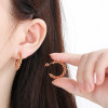 Waterproof Twist Hoops: Rose Gold - LAST PAIR!