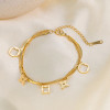 Quatrefoil Gold Bracelet: LAST ONE!