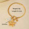 Golden Two Flowers Bracelet: LAST ONE!