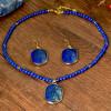 Lapis Natural Stone Earrings: LAST ONE!