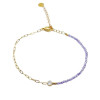 Natural Stone Purple Minimalist Bracelet: 2 LEFT!