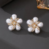 Pearl Flower Earrings: LAST PAIR!