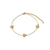 Three Golden Hearts Bracelet: LAST ONES!