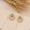 Waterproof Turquoise Sun Earrings: 2 lEFT!