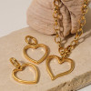 Open Heart Earrings: Gold Or Silver - 2 LEFT!