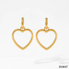 Open Heart Earrings: Gold Or Silver - 2 LEFT!