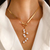 Pearl Drops Lariat Necklace: LAST TWO!