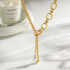 Links Pearl Drop Lariat Necklace: LAST ONE!