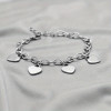 Four Hearts Bracelet: Gold Or Silver - LAST ONES