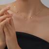Waterproof Tiny Rectangles Minimalist Necklace: Gold Or Silve LAST ONES!