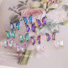 Butterfly Stud Earrings: Purple - LAST ONES!