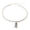 Feeling Fringey Choker -Silver: Seen in Family Circle + On The Code Of Style!