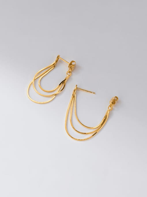 Sterling Looped Earrings: Gold Or Silver - Nissa Jewelry