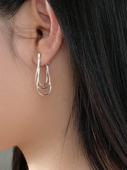 Sterling Looped Earrings: Gold Or Silver - Nissa Jewelry