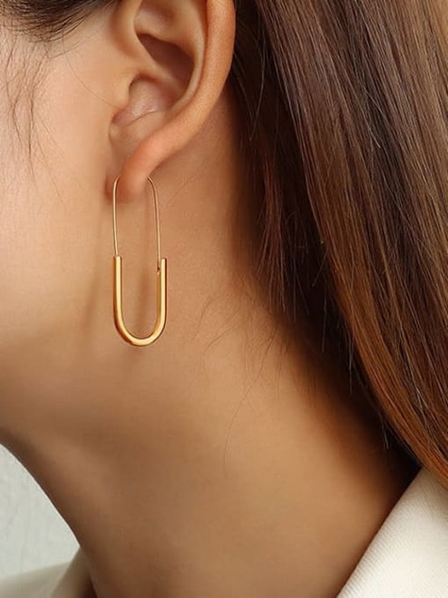 Waterproof Wire Hoops: Gold OR Silver: LAST PAIR!