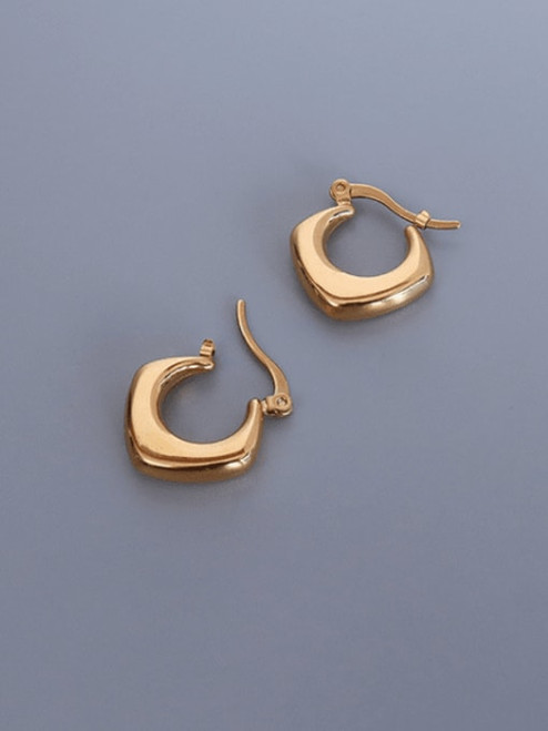 *Waterproof* Curved Huggie Hoops: Gold Or Silver