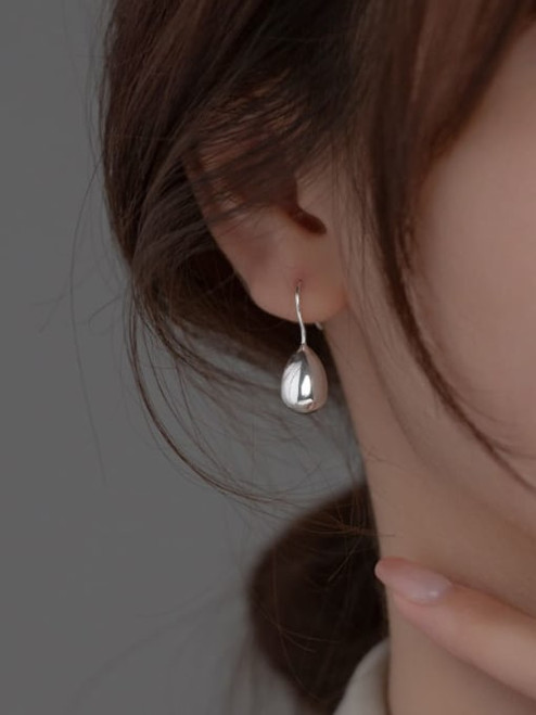 Solid Sterling Hook Earrings