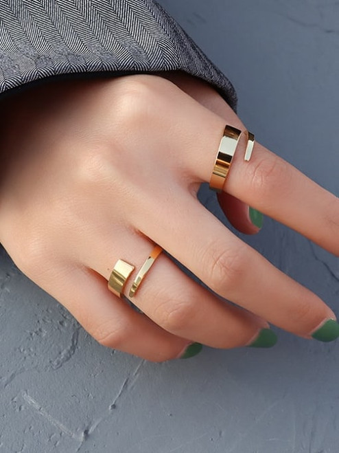 *Waterproof* Flat Wrapped Ring: Gold Or Silver: 1 LEFT!