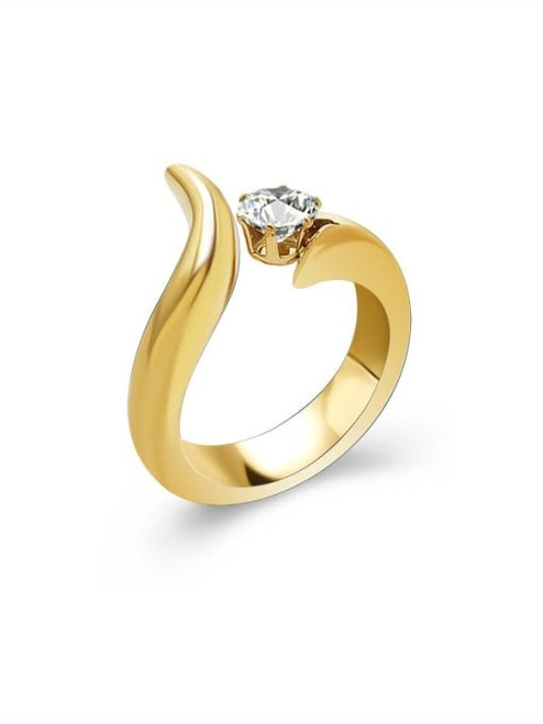 *Waterproof* Twisted Stone Ring: As Seen on Golden Globe Nominee Fantasia!
