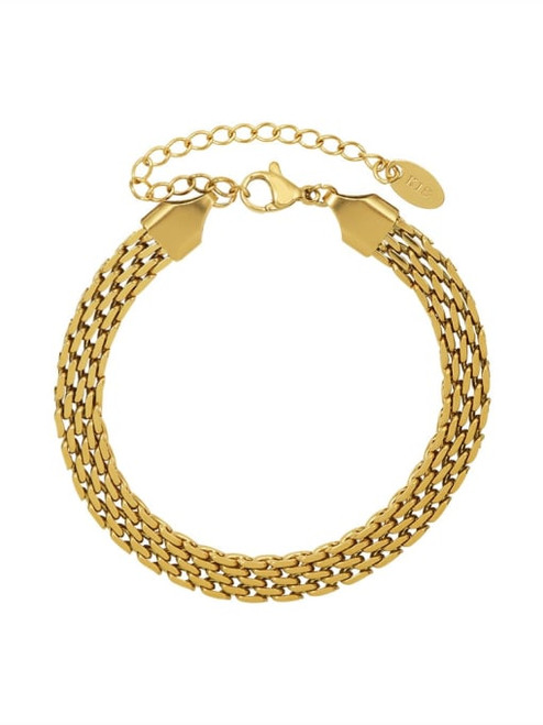 *Waterproof* Linked Up Chain Bracelet: Gold Or Silver