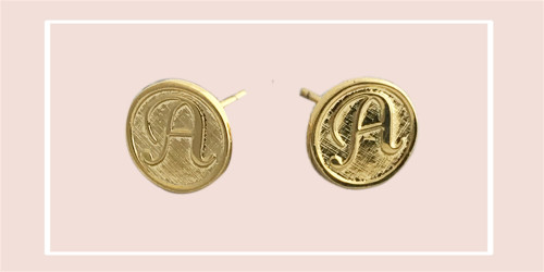 Initials Stud Earrings - As Seen On Today Show!
